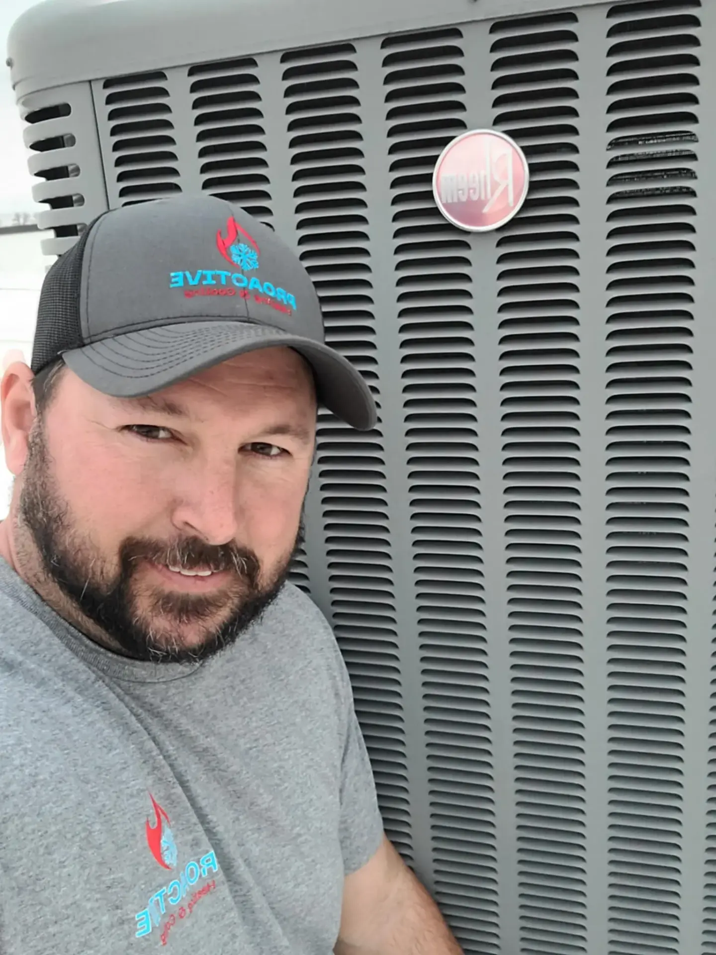 Professional AC Maintenance Service Claremore Rogers County NATE-certified HVAC technician performing AC maintenance on Trane system in Claremore Oklahoma