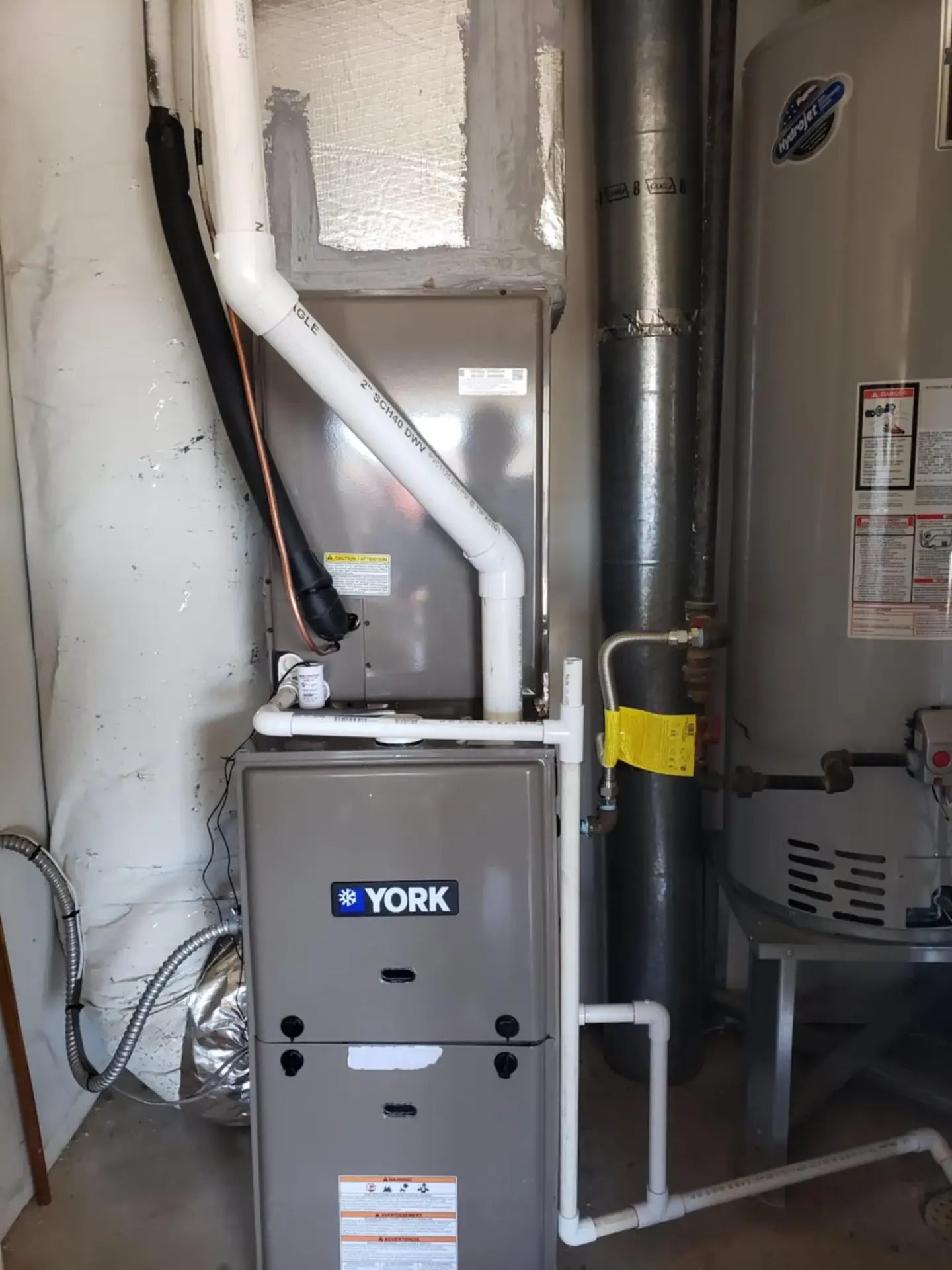 High-efficiency York furnace system installed in Claremore Oklahoma residence